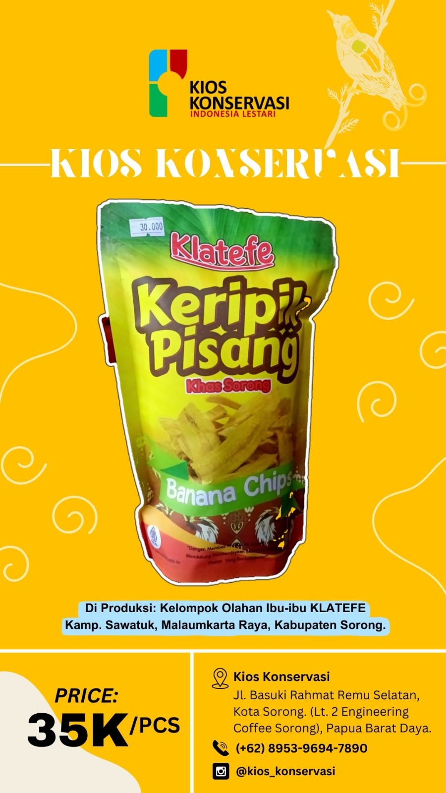 Keripik Pisang Khas Sorong